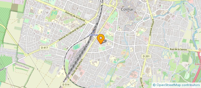localisation de l'entreprise ASS RADIESTHESISTES SOURCIERS  COLMAR