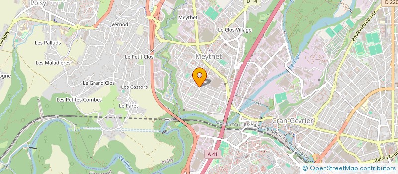 localisation de l'entreprise ASS RADIO DES RIVES PACIFIC FM à ANNECY