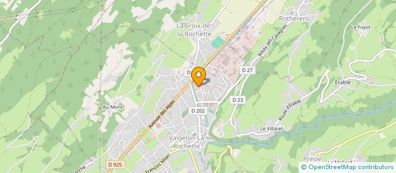 localisation de l'entreprise ASS RADIO ONDES ROCHETTOISE à VALGELON-LA ROCHETTE