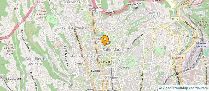 localisation de l'entreprise ASS RADIO TELE EUROPE à NICE