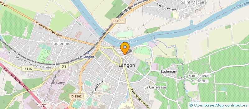 localisation de l'entreprise ASS RADIOPHONIQUE LANGONNAIS à LANGON