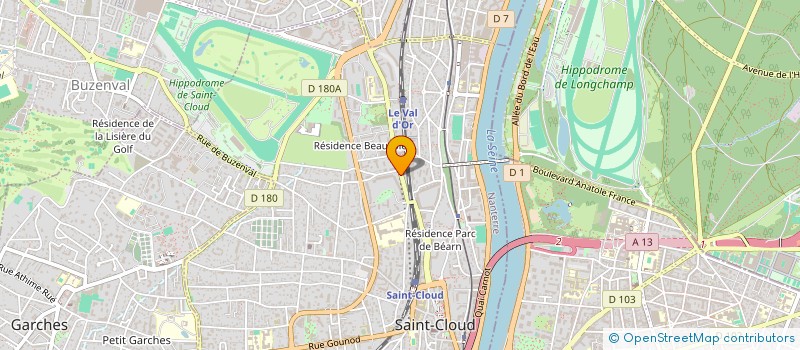 localisation de l'entreprise ASS RAID 2000 à SAINT-CLOUD