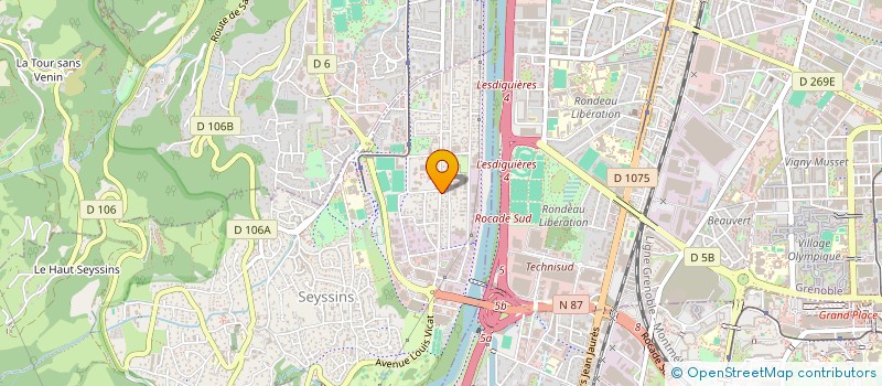 localisation de l'entreprise ASS  RAJA YOGA à SEYSSINS