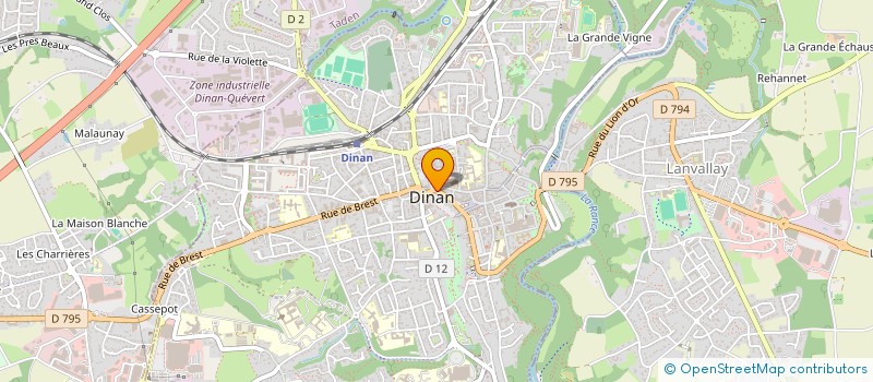 localisation de l'entreprise ASS RANCE YOGA à DINAN
