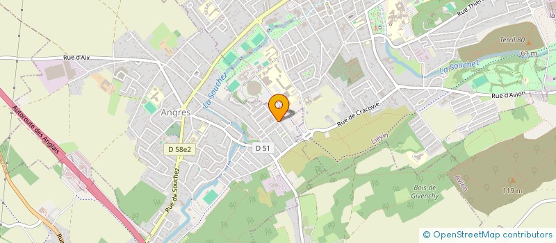 localisation de l'entreprise ASS  RANDONNEE DU PAS DE CALAIS à ANGRES