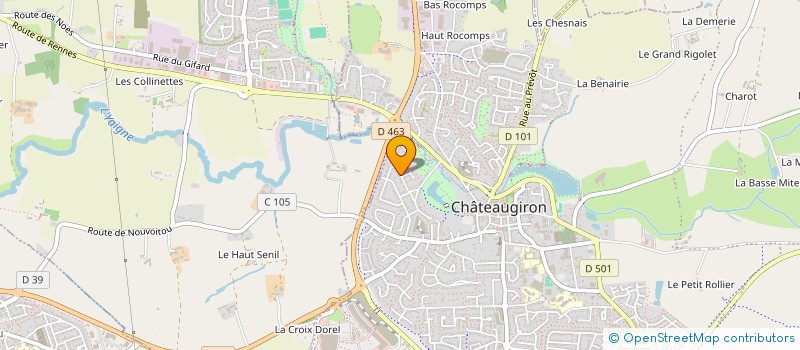 localisation de l'entreprise ASS RANDONNEURS CASTELGIRONNAIS  CHATEAUGIRON