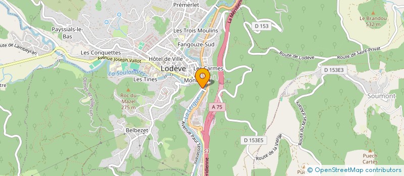 localisation de l'entreprise ASS RAPATRIES FR MUSULMANS DE LODEVE à LODEVE