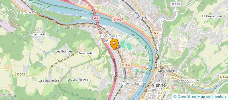 localisation de l'entreprise ASS RAPHAEL POUR LES DONS D'ORGANES  SAINT-ROMAIN-EN-GAL