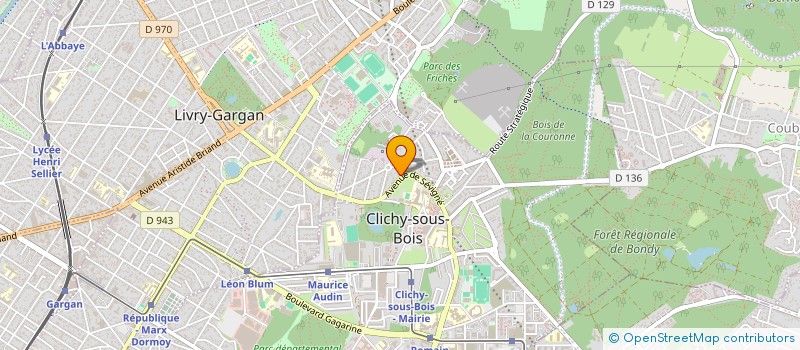 localisation de l'entreprise ASS  RASSEMBLEMENT BIBLIQUE POUR L EST P à CLICHY-SOUS-BOIS