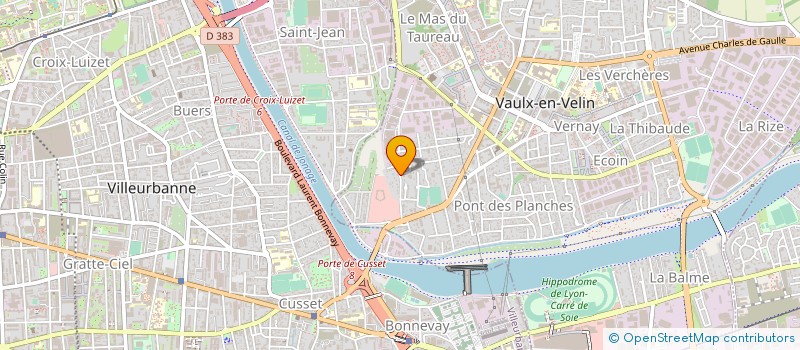 localisation de l'entreprise ASS RASSEMBLEMENT CULTUREL MAGREBIN  VAULX-EN-VELIN