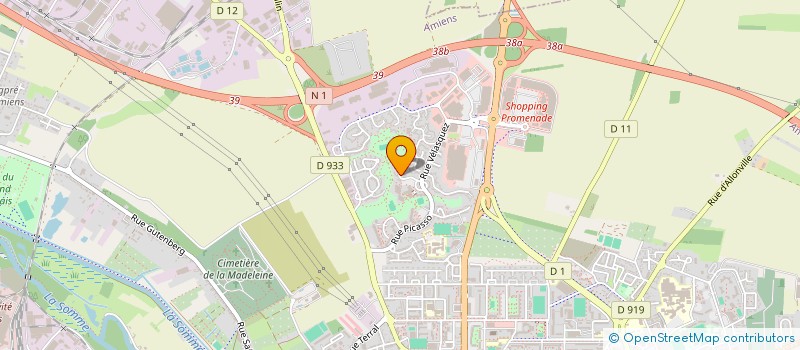 localisation de l'entreprise ASS  RASSEMBLT DES PARAPSYCHO FRANCAIS  AMIENS