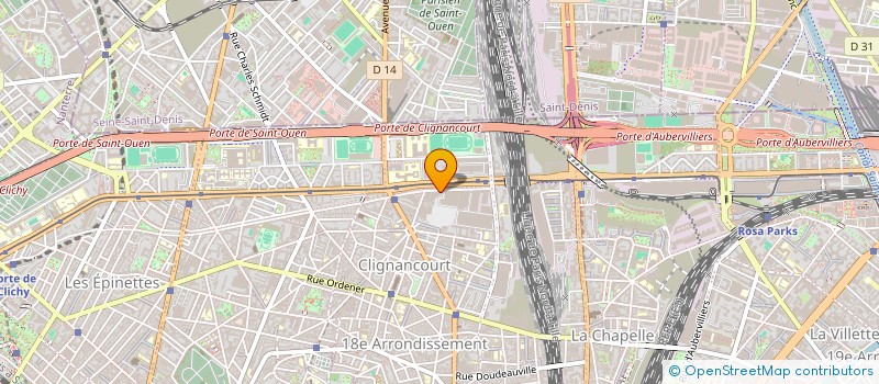 localisation de l'entreprise ASS RATP CENTRE BELLIARD SPORTS  PARIS