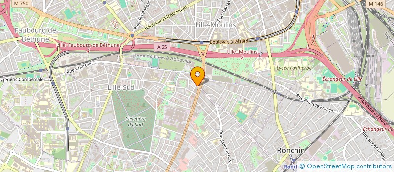 localisation de l'entreprise ASS REACTION SUD à LILLE