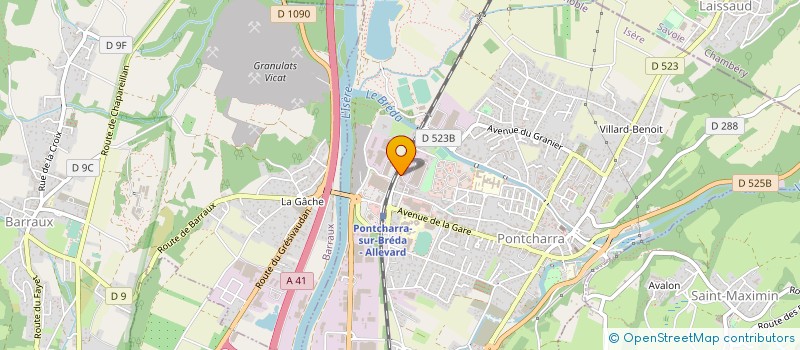 localisation de l'entreprise ASS READAPTATION EMPLOI ESPACES VERTS à PONTCHARRA