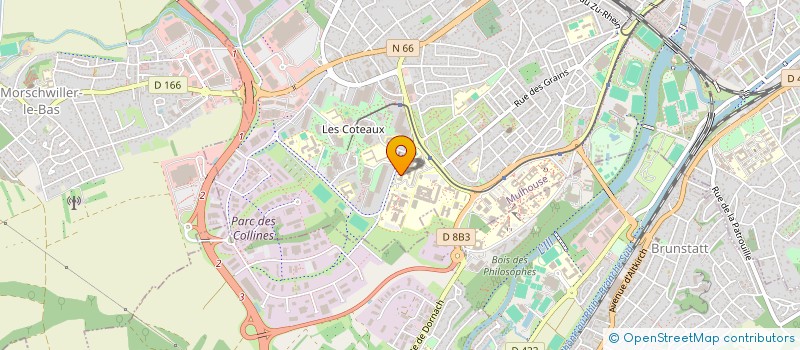 localisation de l'entreprise ASS READAPTATION FORMAT PROFESSIONNELLE à MULHOUSE