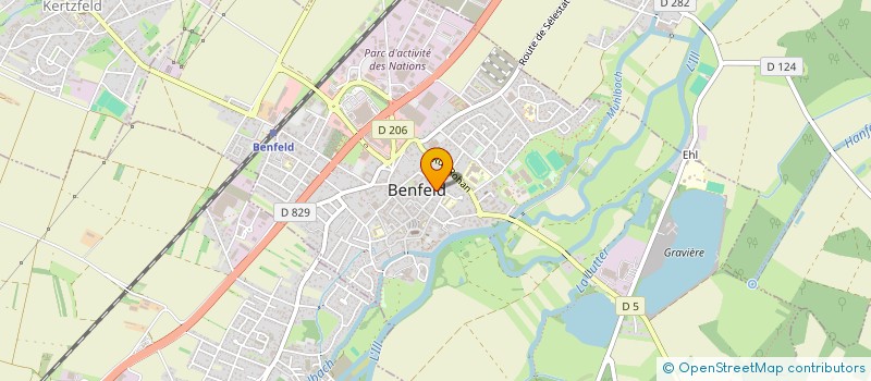 localisation de l'entreprise ASS REAGIR SERVICES  BENFELD