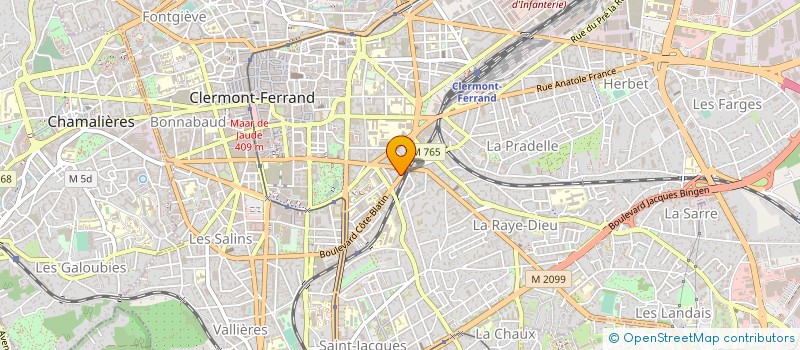 localisation de l'entreprise ASS.REALISAT.DE TECHN.CREATIV.CULTURELLE  CLERMONT-FERRAND