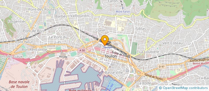 localisation de l'entreprise ASS REALITES SOCIALES VAROISES à TOULON