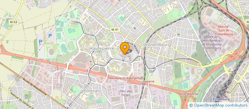 localisation de l'entreprise ASS RECH CLINIQUE THERAPEUTIQUE RHUMATO à STRASBOURG