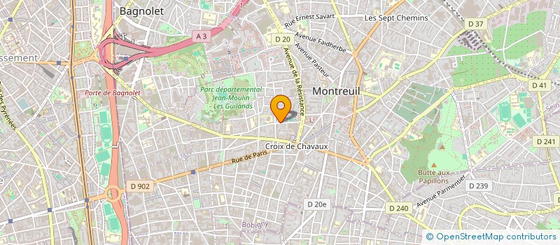 localisation de l'entreprise ASS RECH INTERV EMPLOI LIEN SOCIAL à MONTREUIL