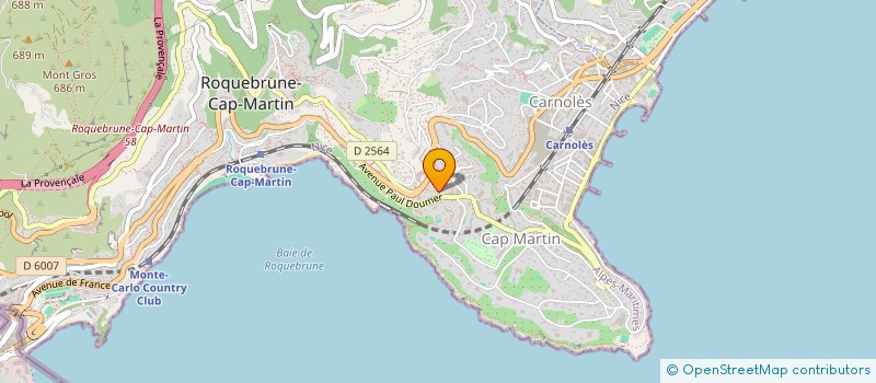 localisation de l'entreprise ASS RECHE ETHNOGRAPHIE TRAD HISTOIRE à ROQUEBRUNE CAP MARTIN
