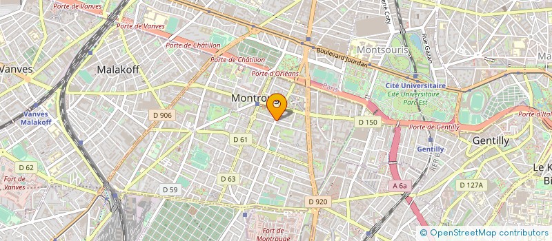 localisation de l'entreprise ASS RECHER ENVIR AMENAG RESSOUR HUMAINE  MONTROUGE