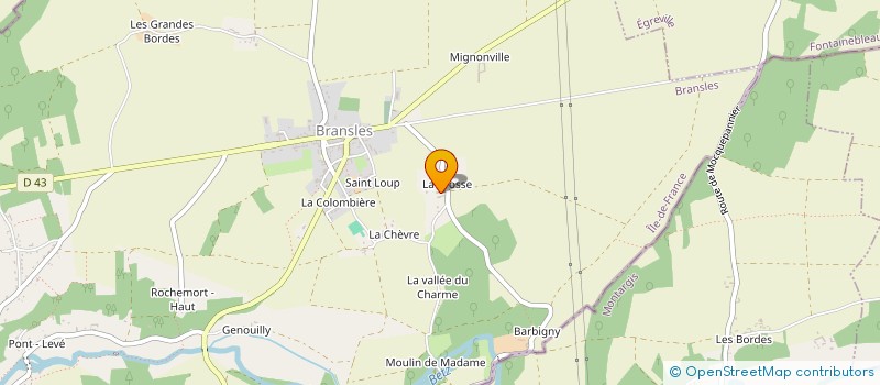 localisation de l'entreprise ASS RECHER SCIENCES HUMAINES ET SOCIALES à BRANSLES