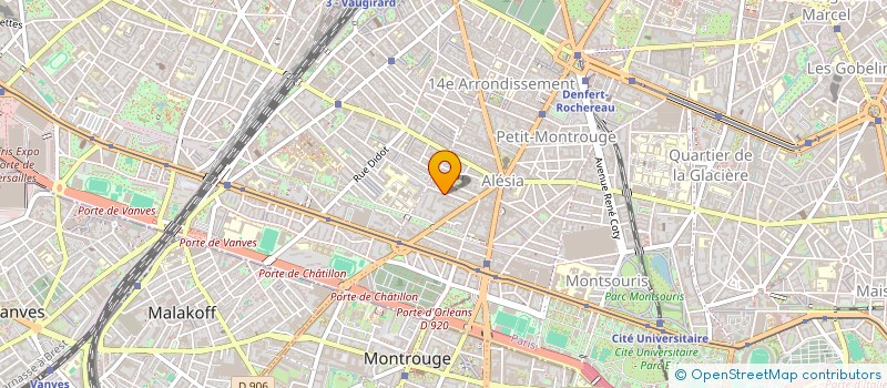 localisation de l'entreprise ASS RECHER THEATR ESPACE MOUVEMENT  PARIS