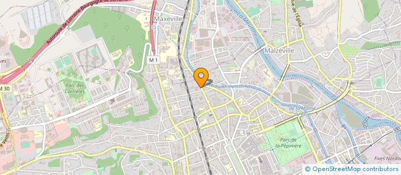 localisation de l'entreprise ASS RECHERC FORMAT SUR LANGAGE  NANCY