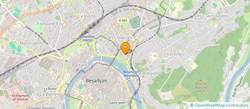 localisation de l'entreprise ASS RECHERCH IMMUNOLOG CHIMIOTH CANCER  BESANCON