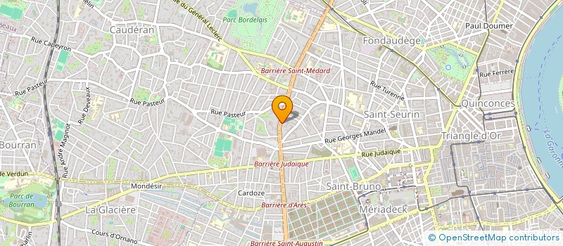 localisation de l'entreprise ASS RECHERCH PEDAG POUR ADULTES SOURDS à BORDEAUX