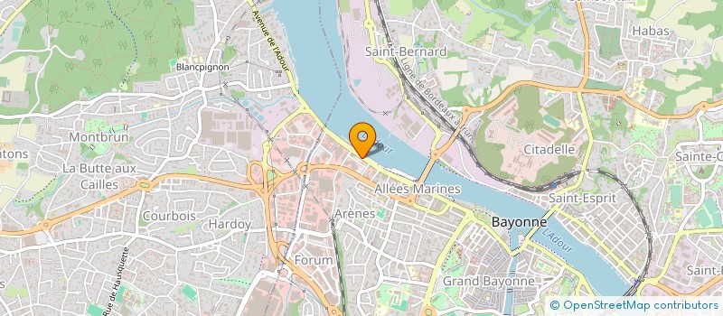 localisation de l'entreprise ASS RECHERCHE ACCUEIL INDUSTRIES NOUV à BAYONNE