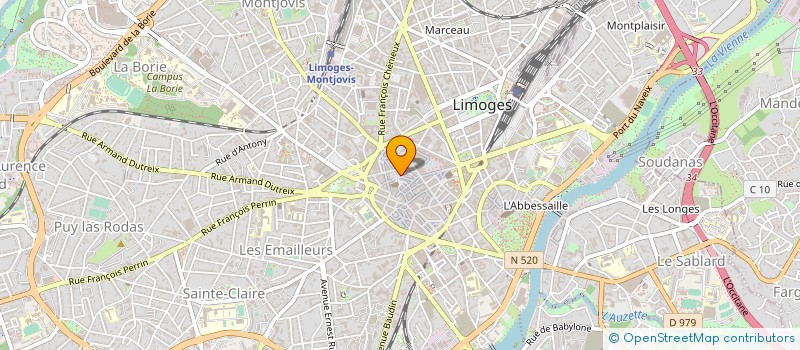 localisation de l'entreprise ASS RECHERCHE ARCHEOLOGIQUE EN LIMOUSIN à LIMOGES