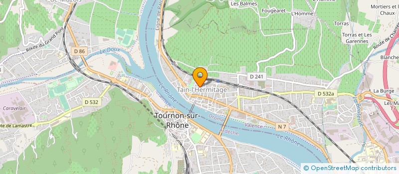 localisation de l'entreprise ASS RECHERCHE CULTUREL ANIMAT SPECTACLE à TAIN-L'HERMITAGE