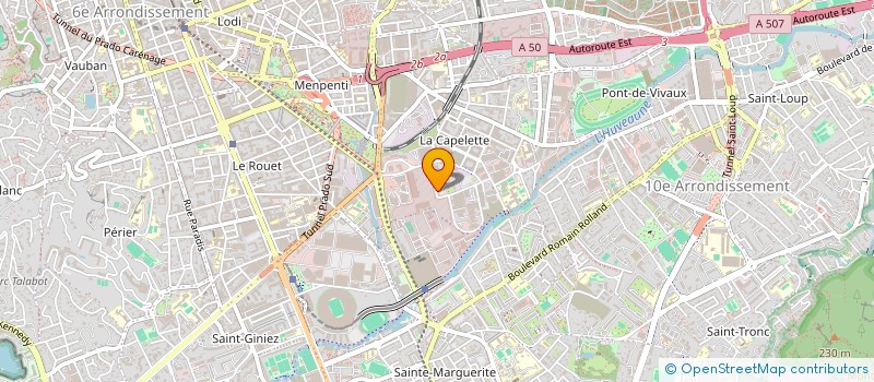 localisation de l'entreprise ASS RECHERCHE DEPISTAGE CANCERS SEINS à MARSEILLE
