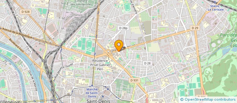 localisation de l'entreprise ASS RECHERCHE DEVELOP DES COMPETENCES à SAINT-DENIS