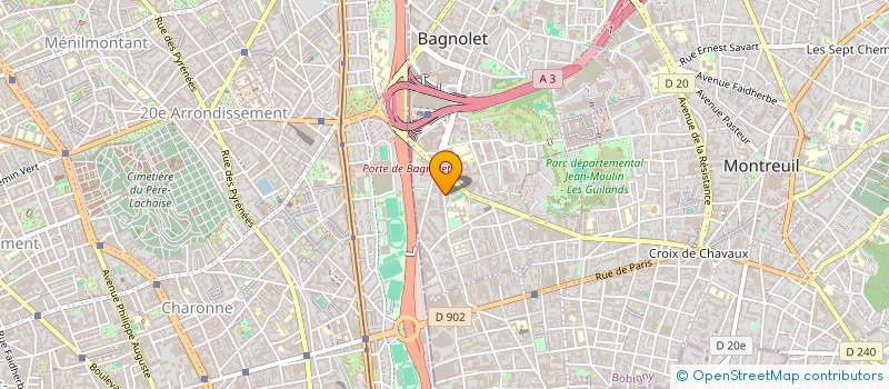 localisation de l'entreprise ASS RECHERCHE DEVELOPPEMENT ETUDE SOCIAL à BAGNOLET