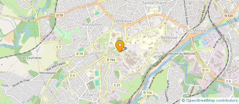 localisation de l'entreprise ASS RECHERCHE ELECTROPHYSIOLOGIE CLINIQU à LIMOGES