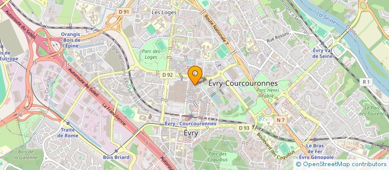 localisation de l'entreprise ASS RECHERCHE ENS SUR LA CLINIQUE DANS.. à EVRY-COURCOURONNES