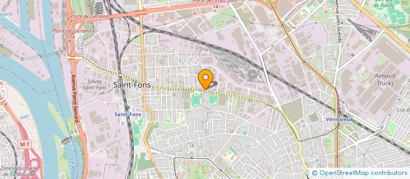 localisation de l'entreprise ASS RECHERCHE ET FORMATION  VENISSIEUX