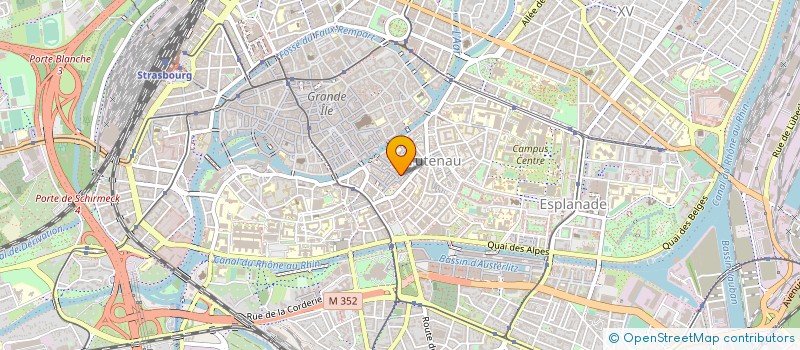 localisation de l'entreprise ASS RECHERCHE IMMUNOLOGIQUE EN ALSACE à STRASBOURG