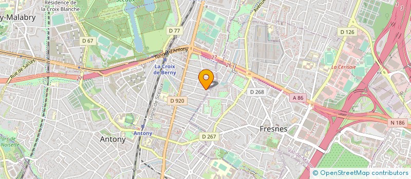 localisation de l'entreprise ASS RECHERCHE INDUSTRIE ENSEIGNE SANTE à ANTONY