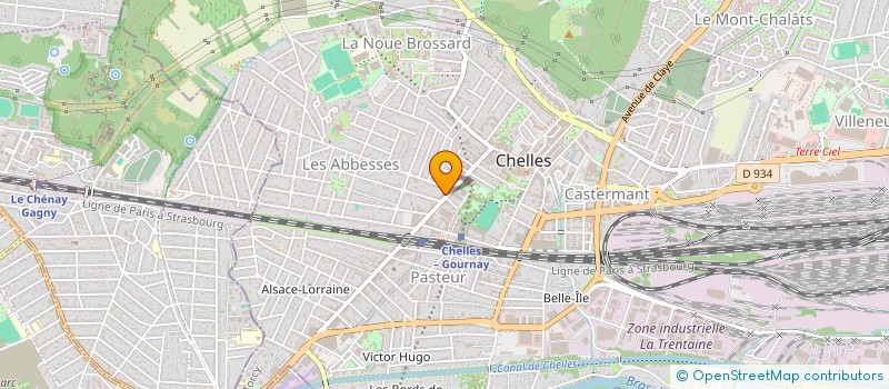 localisation de l'entreprise ASS RECHERCHE INNOVATION SOCIALE à CHELLES