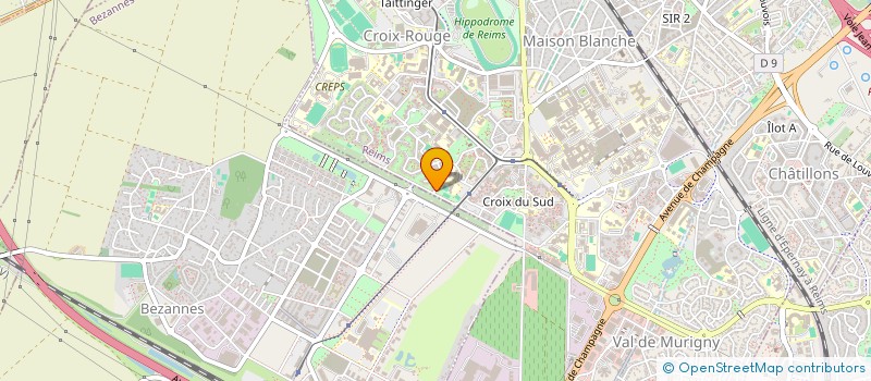 localisation de l'entreprise ASS RECHERCHE INSECTION FORMAT POLYVALEN à REIMS