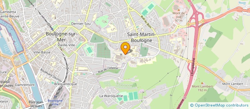localisation de l'entreprise ASS RECHERCHE MEDICALE DU BOULONNAIS à BOULOGNE SUR MER