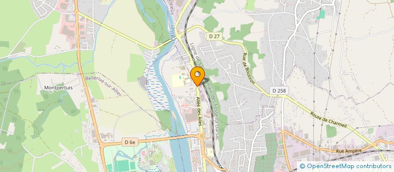 localisation de l'entreprise ASS RECHERCHE ORTHOPEDIQUE PERGOLA à VICHY