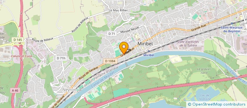 localisation de l'entreprise ASS RECHERCHE PEDAGOGIQUE AUDIO-VISUEL à MIRIBEL