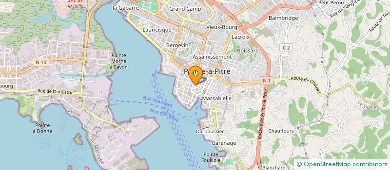 localisation de l'entreprise ASS RECHERCHE PSYCHO ETUDE GROUPE EXPRES à POINTE A PITRE