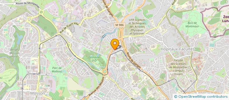 localisation de l'entreprise ASS RECHERCHE SUR LES HORMONES ET CANCER à MONTPELLIER