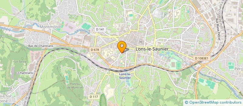 localisation de l'entreprise ASS RECHERCHE TECHNIQ PROTEC POPULATION à LONS-LE-SAUNIER